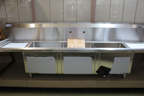 SINK - THREE COMPARTMENT WITH 2 DRAINBOARDS - CALL FOR BEST PRICE